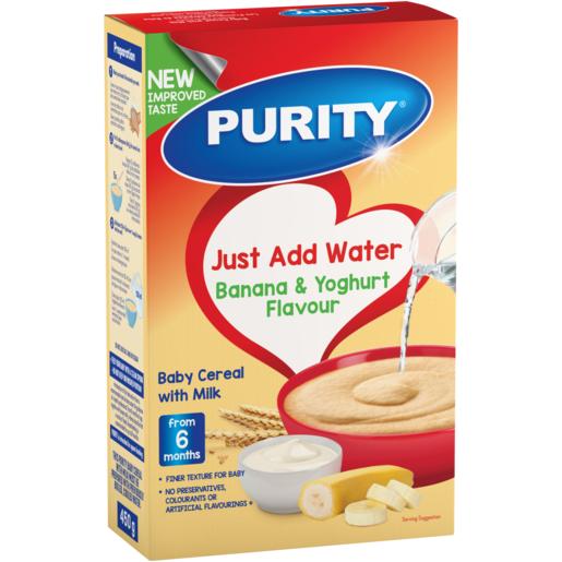 Purity Banana & Yoghurt flavoured Baby Cereal With Milk 450g