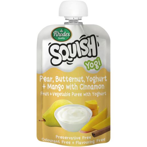 Rhodes Squish Pear, Butternut, Yoghurt + Mango With Cinnamon Puree 6 Months+ Pouch 110ml