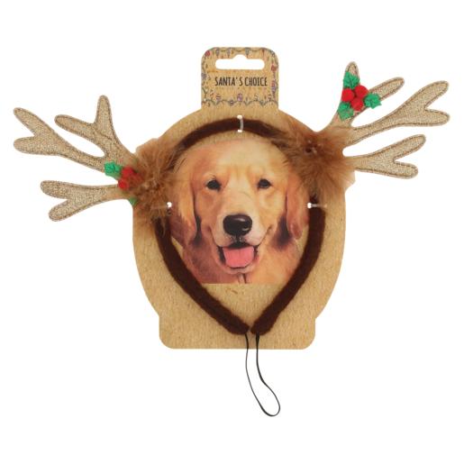 Santa’s Choice Reindeer Pet Headband