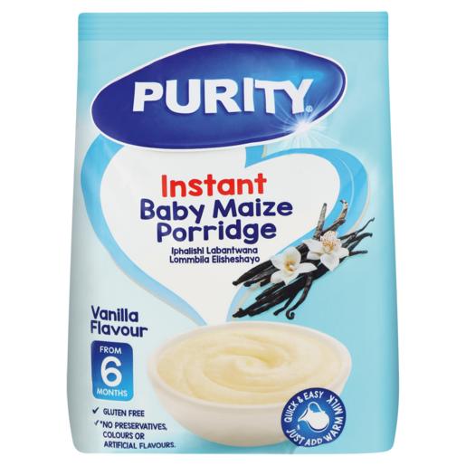 Purity Vanilla Flavour Instant Baby Maize Porridge 500g