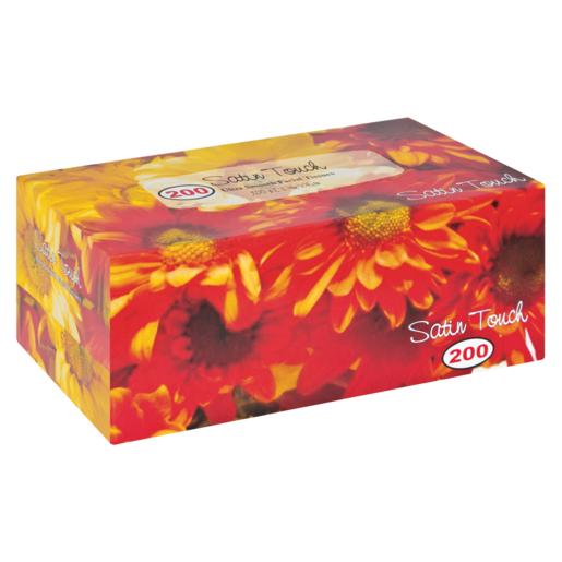 Satin Touch 2 Ply Facial Tissues 200 Pack