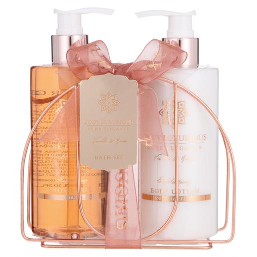 Rose Gold Caddy Bath Gift Set 2 Piece