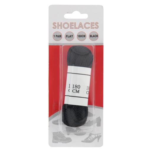 Flat Black Shoe Lace 180cm