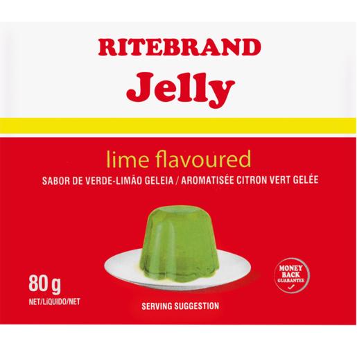 Ritebrand Lime Flavoured Instant Jelly 80g