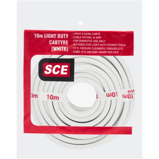 SCE White Cabtyre 10m