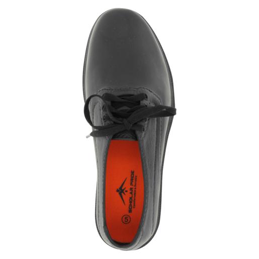 Scholar Pride Boys Black Lace-Up School Shoes Size 5