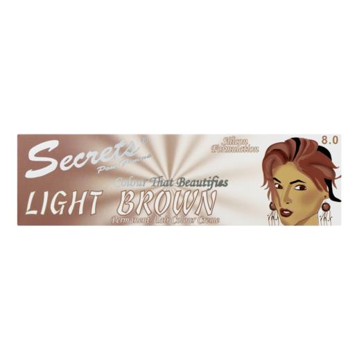 Secrets Light Brown 8.0 Hair Colour Cream 50ml