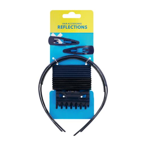Reflections Navy and Black Hair Accessory Set