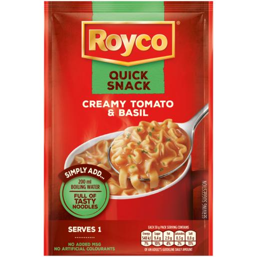 Royco Quick Snack Creamy Tomato & Basil Instant Noodle Soup Mix 38g