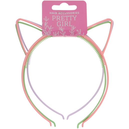 Pretty Girl Kitty Alice Band Set 3 Pack