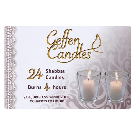 Geffen Shabbat Candles 24 Pack