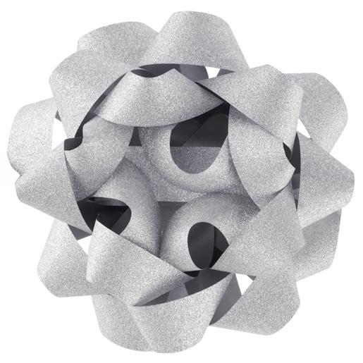 Creative Stationery Large Silver Glitter Confetti Bow