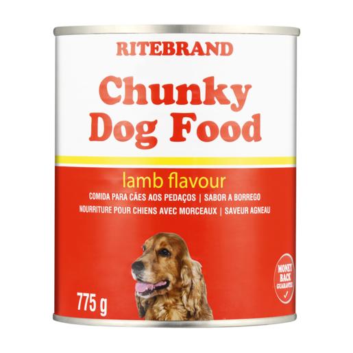 Ritebrand Lamb Flavoured Chunky Dog Food Can 775g