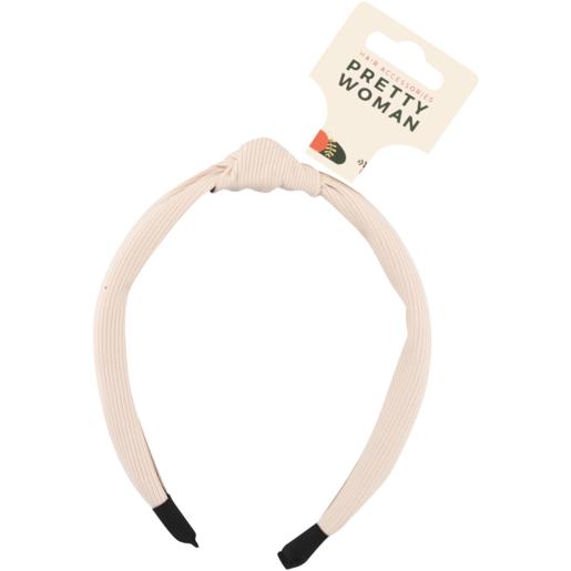Pretty Woman Hair Accessories Black & Cream Lady Aliceband