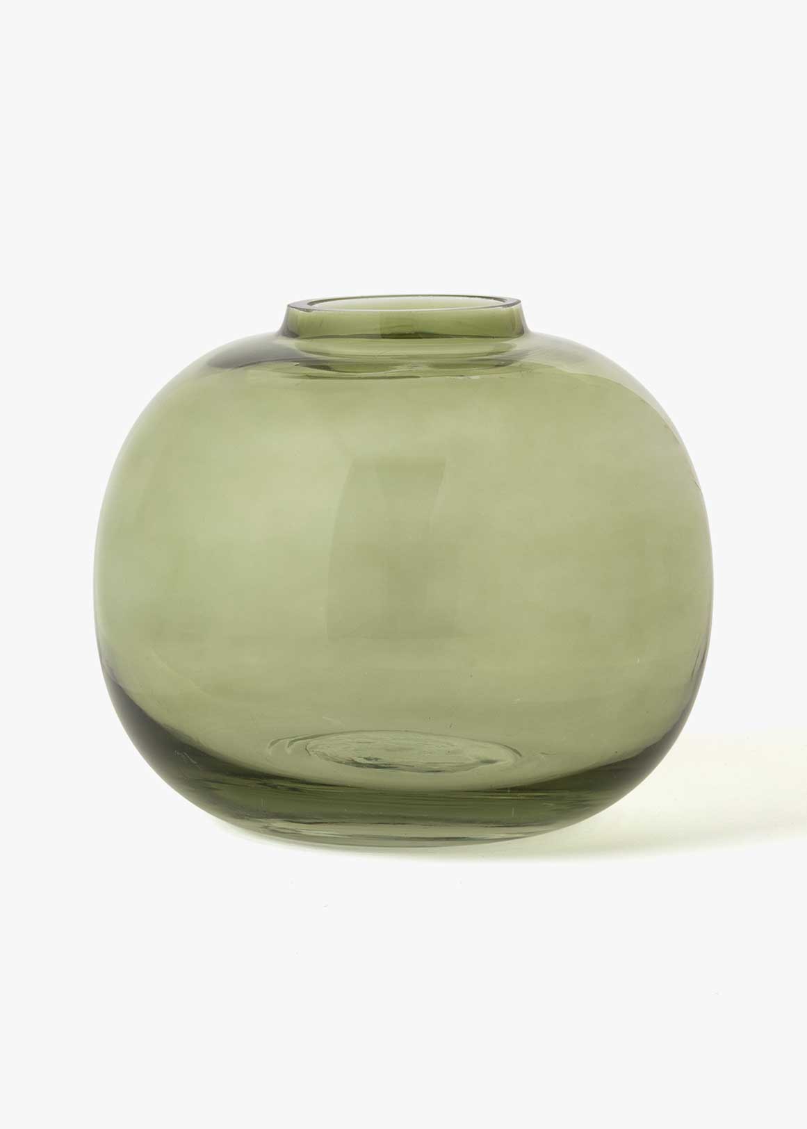 ROUND VASE AW23  GREEN