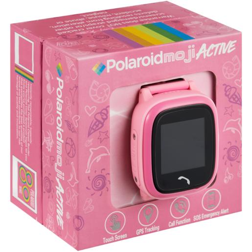 Polaroid Moji Active Pink Waterproof Kids Tracking Watch