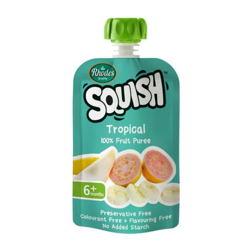 Rhodes Squish Tropical Puree 6 Months+ Pouch 110ml
