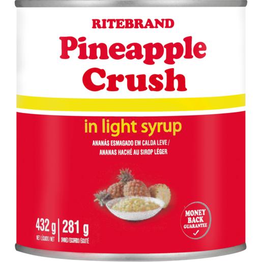 Ritebrand Pineapple Crush In Light Syrup Can 440g