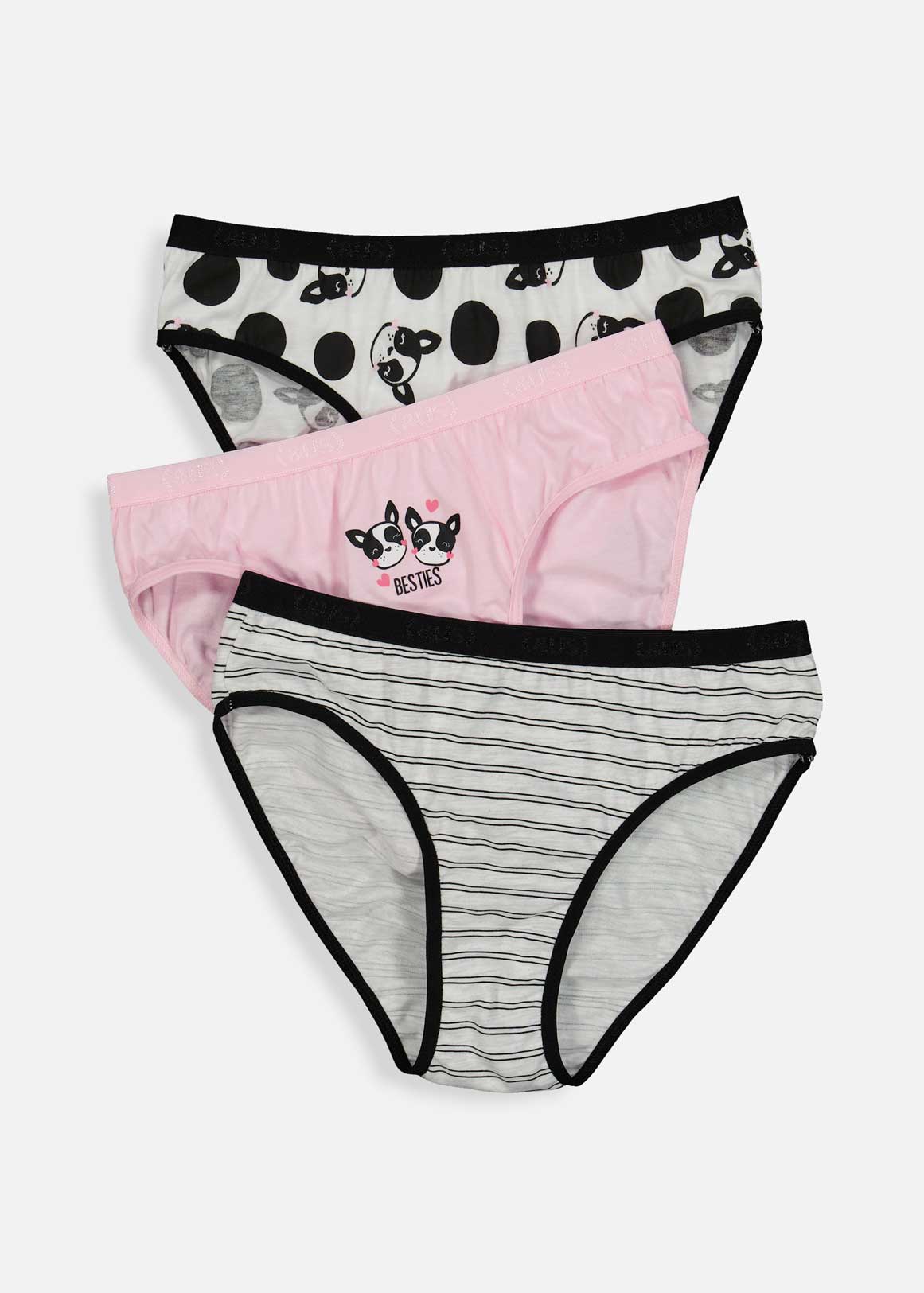 S22O 3PK BESTIES FRENCHIE BIK  X PINK   10