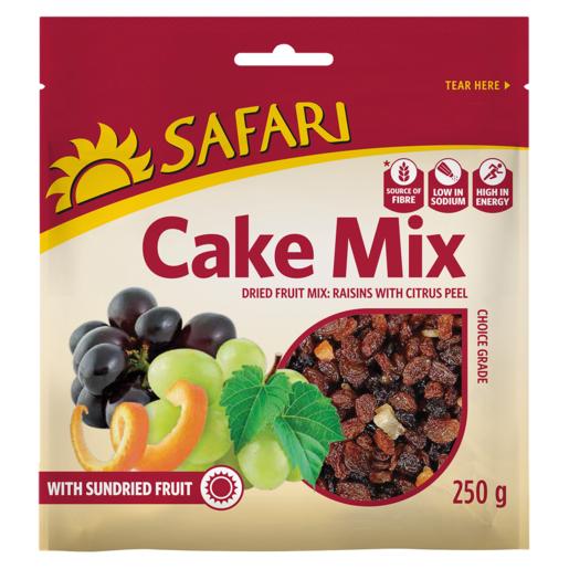 Safari Cake Mix Dried Raisins With Citrus Peel 250g