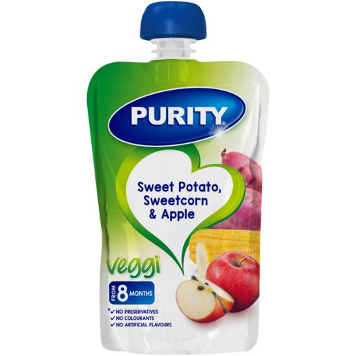 Purity Sweet Potato, Apple & Sweetcorn Fruit & Vegetable Puree 8 Months+ 110ml