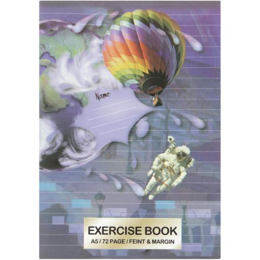 Scholar A5 Feint and Margin College Exercise Book 72 Page