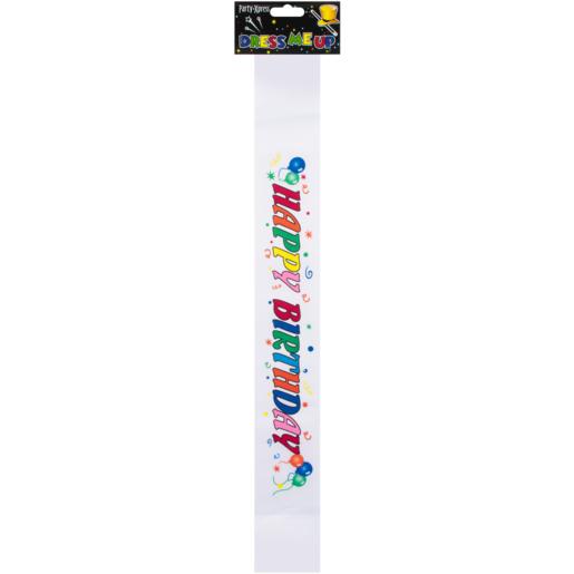 Party Xpress Multi-Coloured Happy Birthday Sash