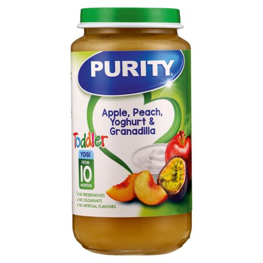 Purity Apple, Peach, Yoghurt & Granadilla Baby Food 250ml
