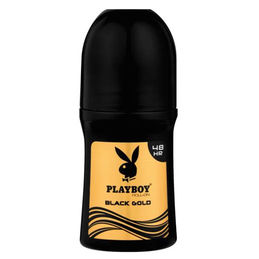 Playboy Black Gold Mens Deodorant Roll-On 50ml