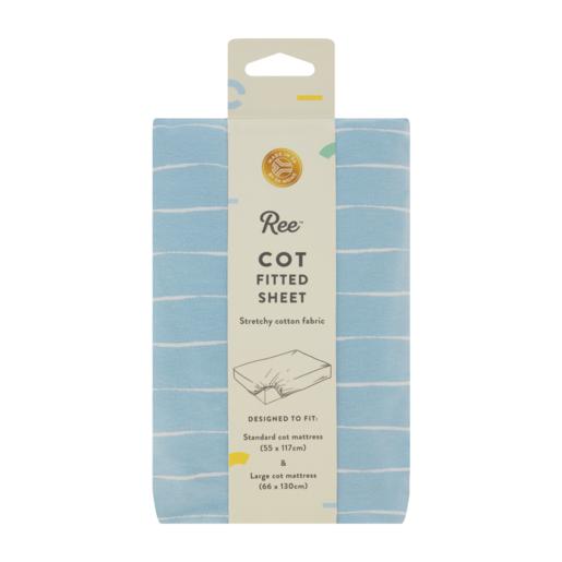 Ree Blue Cot Fitted Sheet