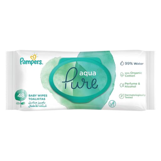 Pampers Pure Aqua Baby Wipes 48 Pack