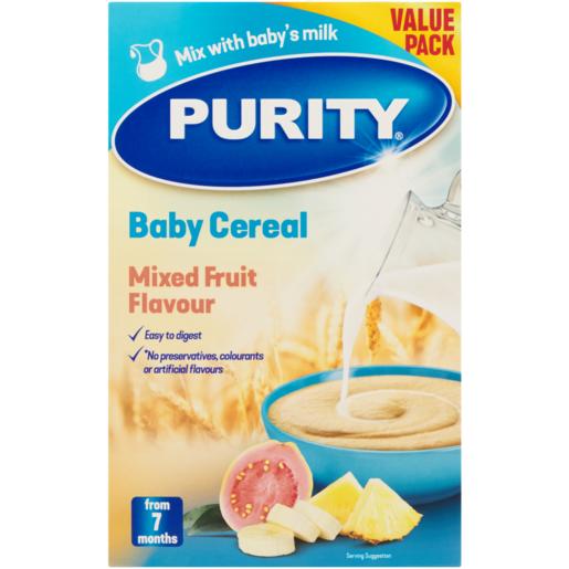 Purity Mixed Fruit Flavoured Baby Cereal With Milk 450g
