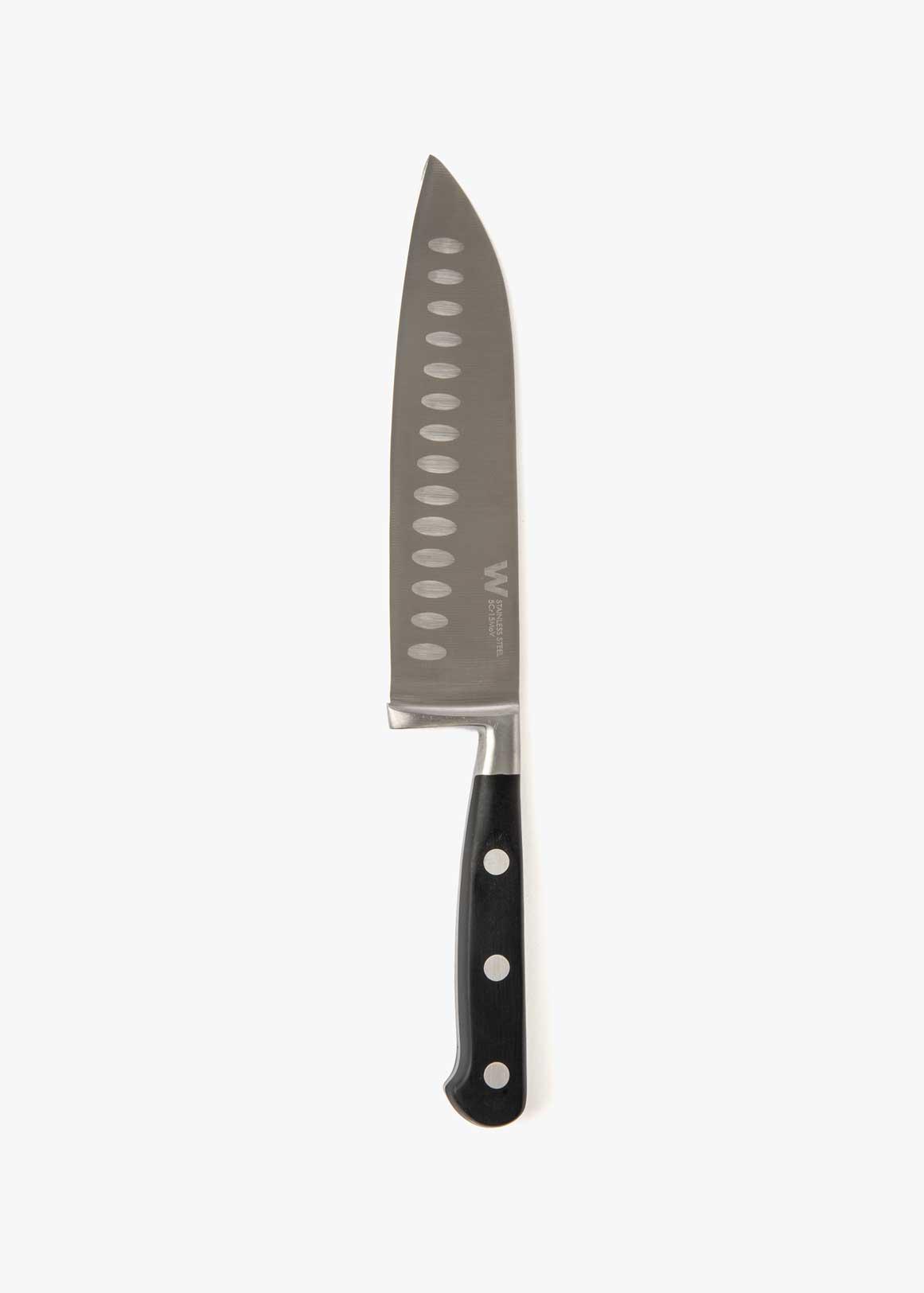SC MOLYBDENUM SANTOKU KNIFE  SILVER