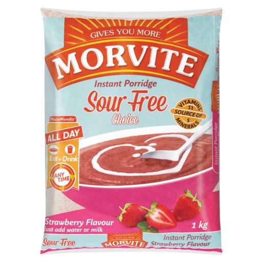 Morvite Sour Free Choice Strawberry Flavoured Instant Porridge 1kg