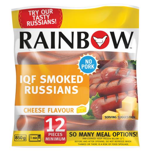 Rainbow Cheese Flavoured IQF Smoked Russians Pack 850g