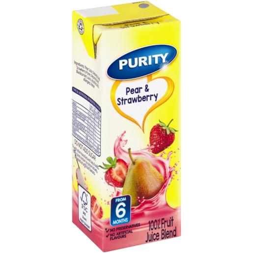Purity Pear & Strawberry 100% Fruit Juice Blend 6-36 Months 200ml