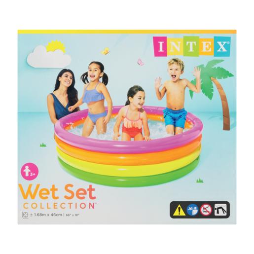 Intex Wet Set Collection Four-Ring Inflatable Pool