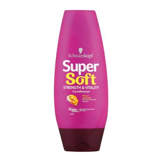 Schwarzkopf Super Soft Strength & Vitality Conditioner Bottle 250ml