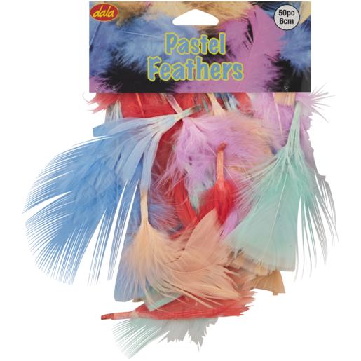 Dala Pastel Feathers 50 Pack