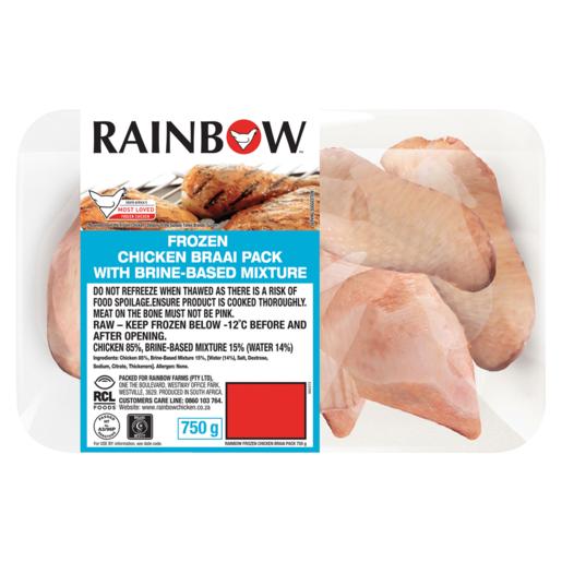 Rainbow Frozen Chicken Braai Pack 750g