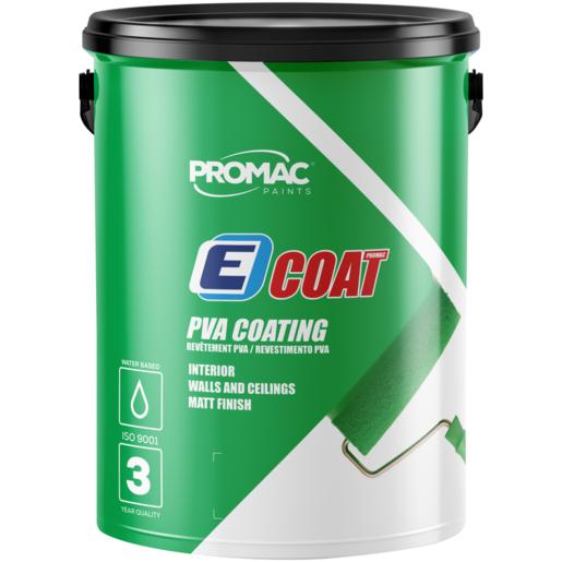 Promac Paints E-Coat PVA Coating Interior Walls & Ceilings Matt White Paint