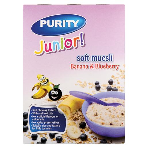 Purity Junior Banana & Blueberry Flavoured Soft Muesli 350g