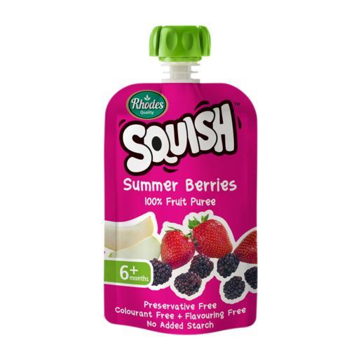 Rhodes Squish Summer Berries Fruit Puree 6 Months+ Pouch 110ml
