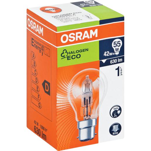 Osram Eco B22D Bayonette Globe 42w