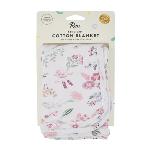 Ree Pink Stretchy Cotton Blanket