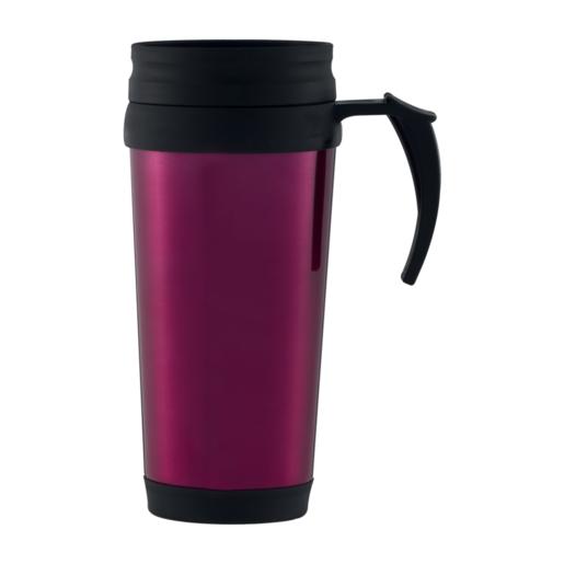 Ruby Red Stainless Steel Travel Mug 420ml