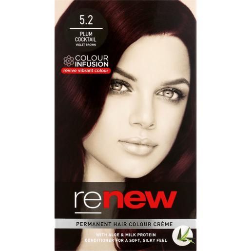 Renew Plum Cocktail Violet Brown 5.2 Permanent Hair Colour Créme 50ml