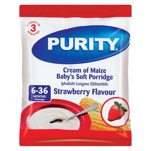 Purity Strawberry Flavour Cream Of Maize Baby’s Soft Porridge 400g