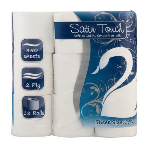 Satin Touch 2 Ply Toilet Tissue 18 Pack