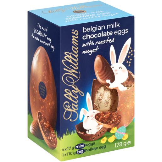 Sally Williams Belgian Milk Chocolate Eggs With Roasted Nougat 178g